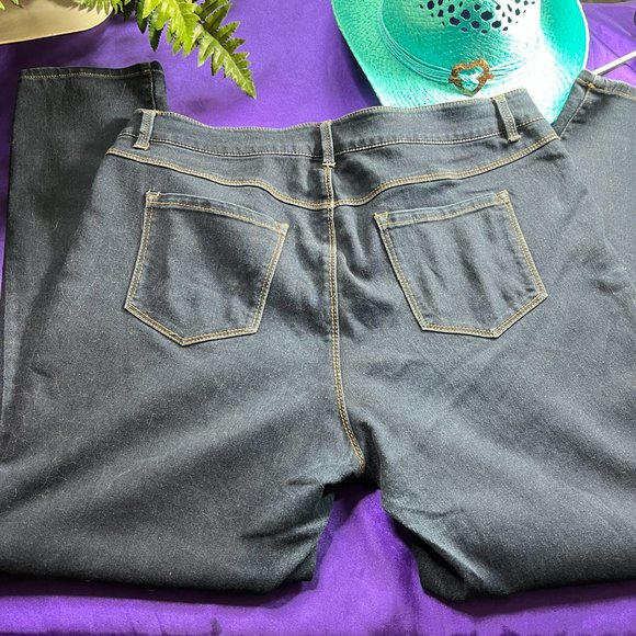 📌d. jeans 5 Pocket Skinny Plus Size Cotton Blend Jeans - Picture 3 of 16